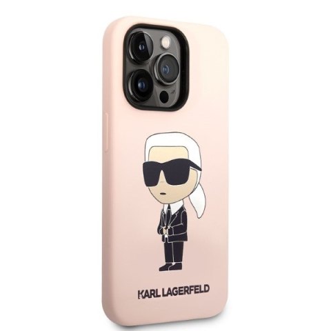 Etui na telefon iPhone 14 Pro Max Karl Lagerfeld różowe MagSafe