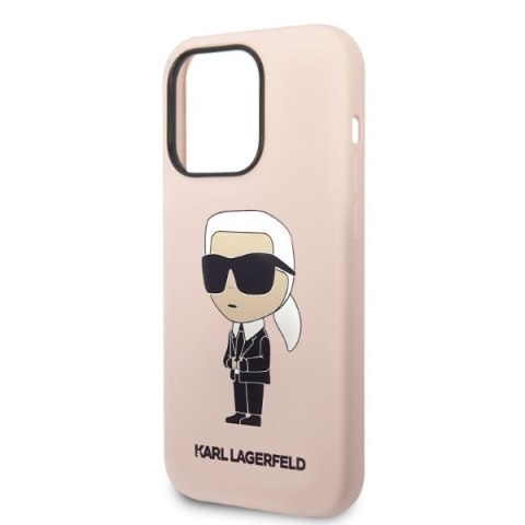 Etui na telefon iPhone 14 Pro Max Karl Lagerfeld różowe MagSafe