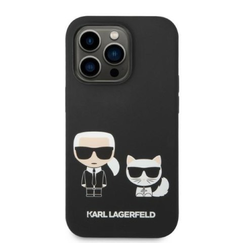 Etui na telefon iPhone 14 Pro Max Karl Lagerfeld MagSafe czarne hardcase