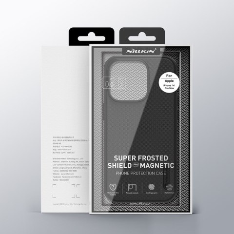 Etui na telefon iPhone 14 Pro Max Nillkin Super Frosted Shield Pro MagSafe