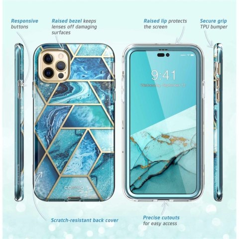 Etui na telefon iPhone 14 Pro Max Supcase Cosmo Ocean Blue