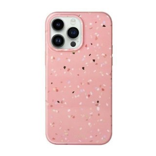 Etui na telefon iPhone 14 Pro Max UNIQ Coehl Terrazzo różowy/coral pink