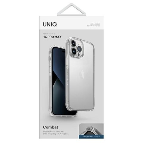 Etui na telefon iPhone 14 Pro Max UNIQ Combat przeźroczyste crystal clear