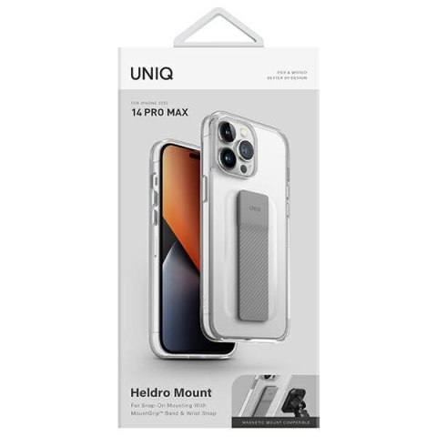 Etui na telefon iPhone 14 Pro Max UNIQ Heldro Mount przezroczyste