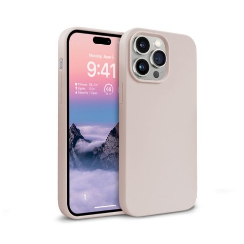 Etui iPhone 14 Pro Max Crong piaskowy róż