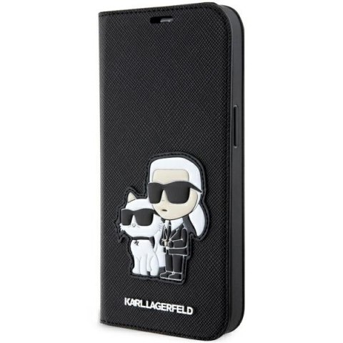 Etui na telefon iPhone 14 Pro Max Karl Lagerfeld Saffiano czarne