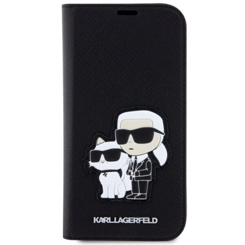 Etui na telefon iPhone 14 Pro Max Karl Lagerfeld Saffiano czarne