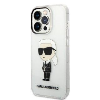 Etui na telefon iPhone 14 Pro Max Karl Lagerfeld przezroczyste Ikonik