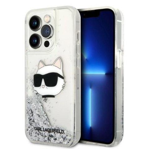 Etui na telefon iPhone 14 Pro Max Karl Lagerfeld Glitter Choupette