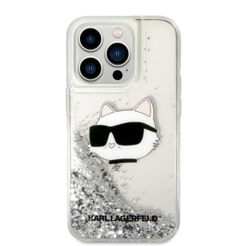 Etui na telefon iPhone 14 Pro Max Karl Lagerfeld Glitter Choupette