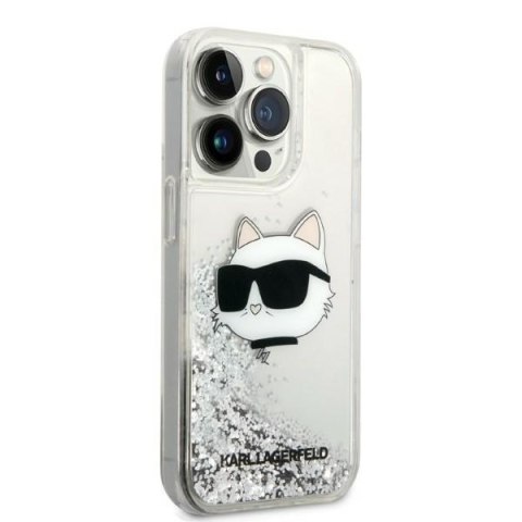 Etui na telefon iPhone 14 Pro Max Karl Lagerfeld Glitter Choupette