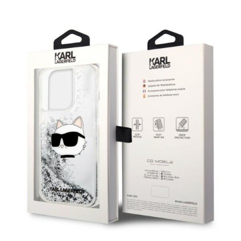 Etui na telefon iPhone 14 Pro Max Karl Lagerfeld Glitter Choupette