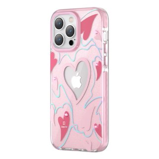 Etui iPhone 14 Pro Max Kingxbar pink heart Heart Star