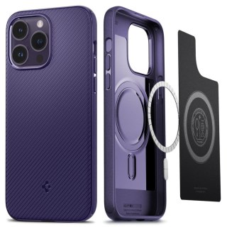 Etui iPhone 14 Pro Max Spigen Mag Armor głębokie fioletowe