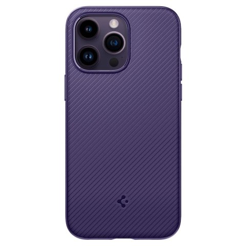 Etui na telefon iPhone 14 Pro Max Spigen Mag Armor głębokie fioletowe