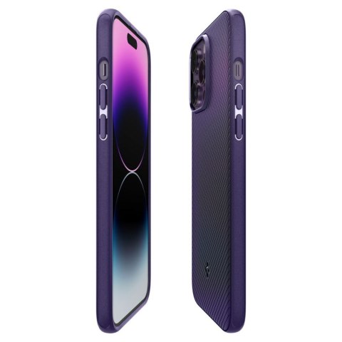 Etui na telefon iPhone 14 Pro Max Spigen Mag Armor głębokie fioletowe