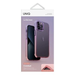 Etui na telefon iPhone 14 Pro Max UNIQ Combat Duo liliowo-różowy