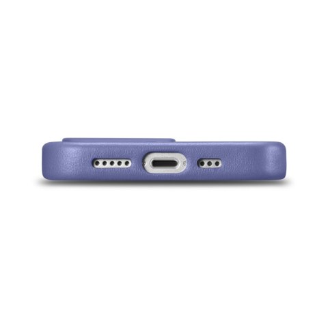 Etui iPhone 14 Pro Max iCarer Leather MagSafe jasnofioletowe