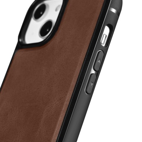 Etui na telefon iPhone 14 Pro Max iCarer Leather MagSafe brązowe