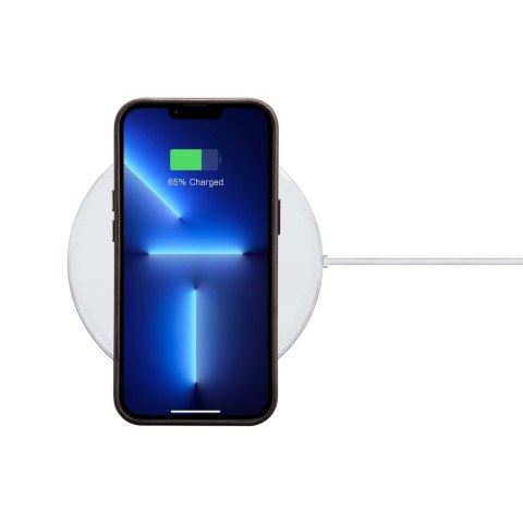 Etui na telefon iPhone 14 Pro Max iCarer Skórzane MagSafe Ciemnobrązowe