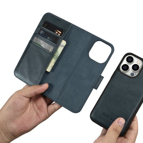 Etui na telefon iPhone 14 Pro Max iCarer Oil Wax Wallet Anti-RFID