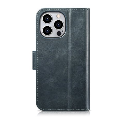 Etui na telefon iPhone 14 Pro Max iCarer Oil Wax Wallet Anti-RFID