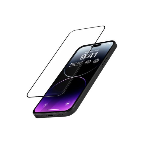 Szkło hartowane Crong Anti-Bacterial 3D Armour Glass Apple iPhone 14 Pro Max + ramka instalacyjna