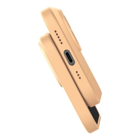 Etui na telefon iPhone 14 Pro Max Baseus Liquid Silica Gel żółte