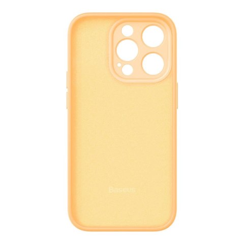 Etui na telefon iPhone 14 Pro Max Baseus Liquid Silica Gel żółte