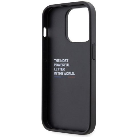 Etui iPhone 14 Pro Max BMW czarne hardcase Grip Hot Stamp