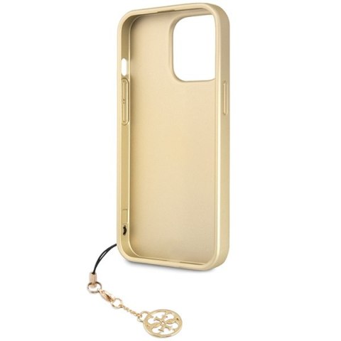 Etui na telefon iPhone 14 Pro Max Guess szare hard case 4G Charms