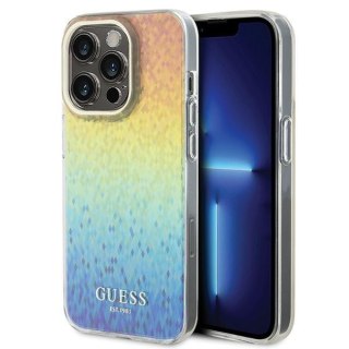 Etui iPhone 14 Pro Max Guess wielokolorowe hard case IML Faceted Mirror Disco Iridescent