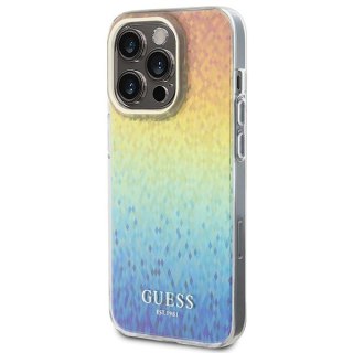 Etui iPhone 14 Pro Max Guess wielokolorowe hard case IML Faceted Mirror Disco Iridescent