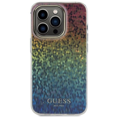 Etui na telefon iPhone 14 Pro Max Guess wielokolorowe IML Mirror Disco