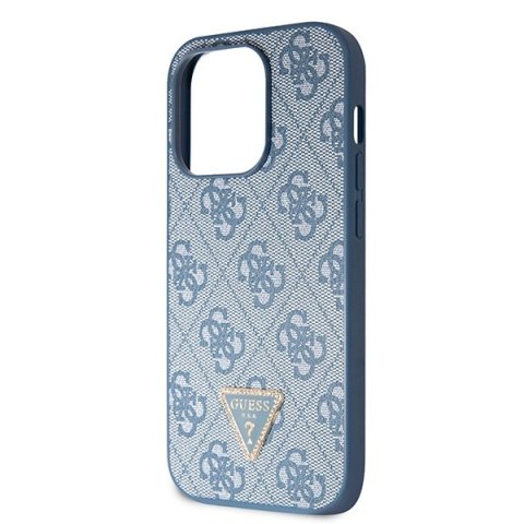 Etui na telefon iPhone 14 Pro Max Guess niebieskie hard case Crossbody