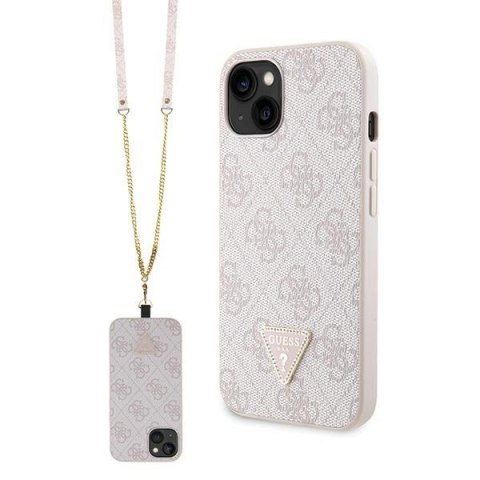 Etui na telefon iPhone 14 Pro Max Guess różowe hard case Crossbody