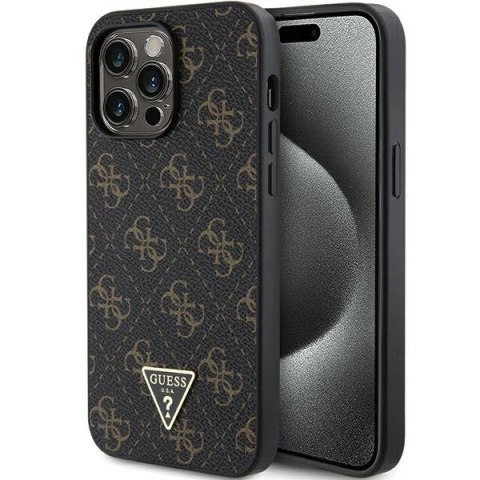 Etui na telefon iPhone 14 Pro Max Guess czarne hard case 4G Triangle