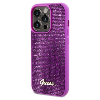 Etui iPhone 14 Pro Max Guess fuksjowe hard case Disco Metal Script