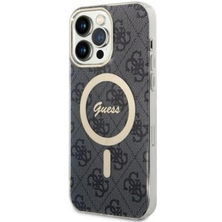 Etui iPhone 14 Pro Max Guess 4G MagSafe czarne