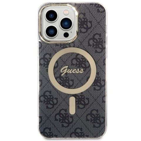 Etui na telefon iPhone 14 Pro Max Guess 4G MagSafe czarne