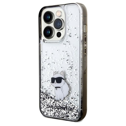 Etui na telefon iPhone 14 Pro Max Karl Lagerfeld Choupette przezroczyste