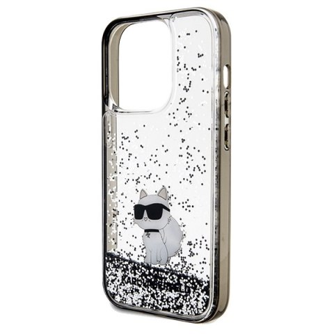 Etui na telefon iPhone 14 Pro Max Karl Lagerfeld Choupette przezroczyste