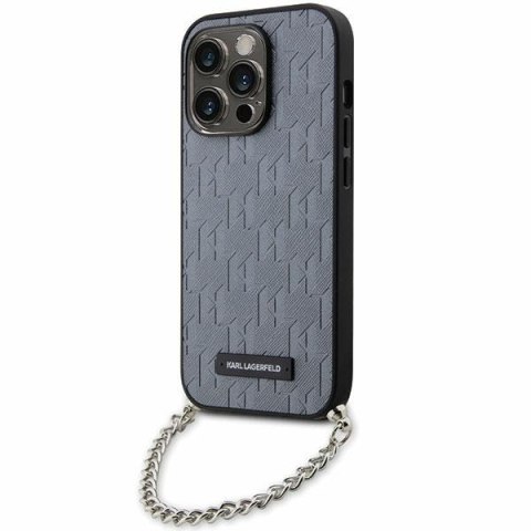 Etui na telefon iPhone 14 Pro Max Karl Lagerfeld Saffiano Monogram Chain