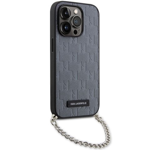 Etui na telefon iPhone 14 Pro Max Karl Lagerfeld Saffiano Monogram Chain