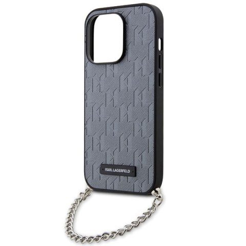 Etui na telefon iPhone 14 Pro Max Karl Lagerfeld Saffiano Monogram Chain