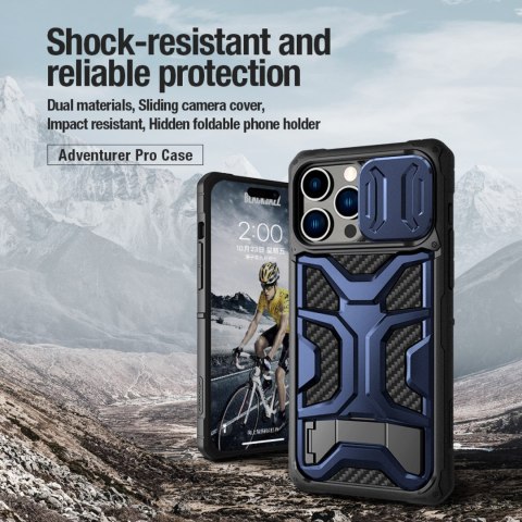 Etui na telefon iPhone 14 Pro Max Nillkin Adventurer Pro Case czarne