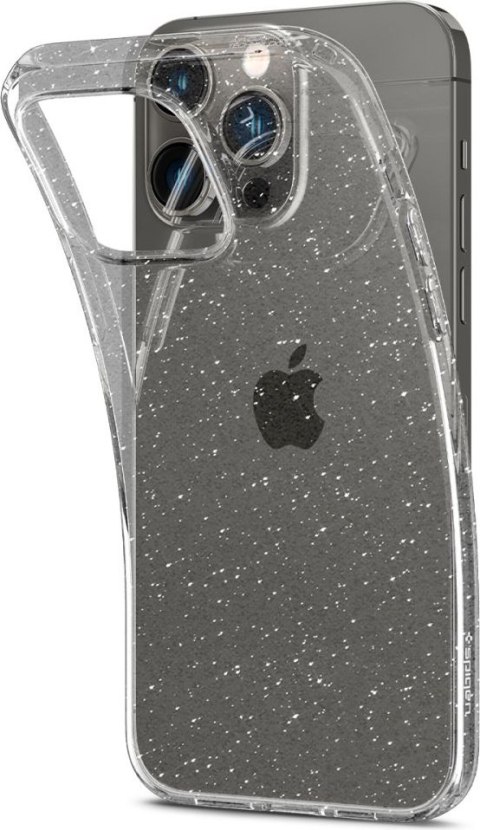 Etui na telefon iPhone 14 Pro Spigen Liquid Crystal przezroczyste brokatowe