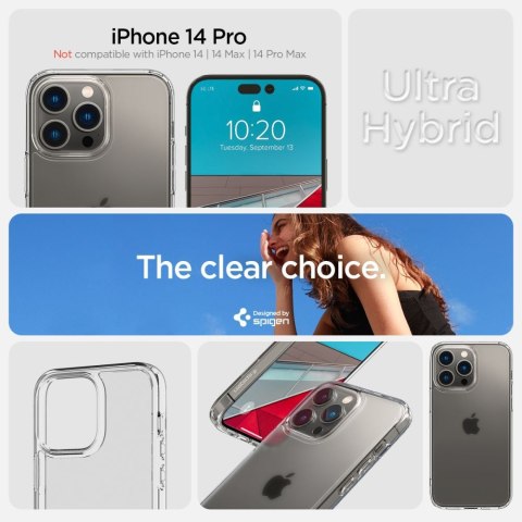 Etui na telefon iPhone 14 Pro Spigen Ultra Hybrid Frost Clear