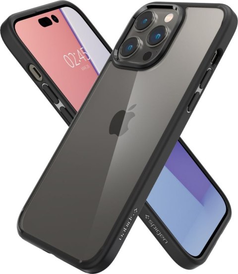 Etui na telefon iPhone 14 Pro Spigen Ultra Hybrid matowe czarne