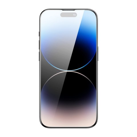 Szkło hartowane iPhone 14 Pro Max Baseus 0.3mm Glass z filtrem przeciwpyłowym + ramka montażowa